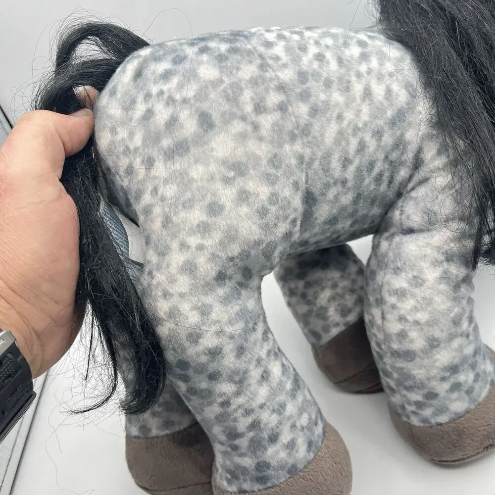 Build A Bear Horses & Hearts Riding Club Appaloosa Gray Horse BAB Plush Stuffed